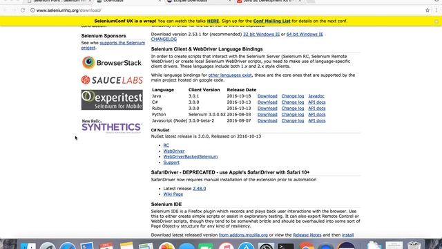 Setting up Selenium WebDriver with Eclipse Java - Tutorial 2 смотреть онлайн