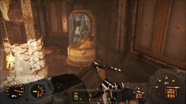 Fallout 4 X-01 power armor and Gauss Rifle смотреть онлайн