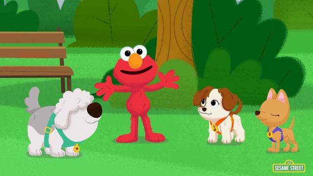 Sesame Street: Puppies in the Park (Wheels on the Bus Remix) | Elmo & Tango Furry Friends Forever смотреть онлайн