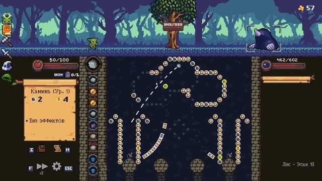 Необычный Roguelike - Peglin прохождение на русском