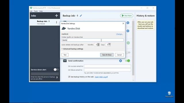 How to backup SQL Server to Yandex Disk смотреть онлайн