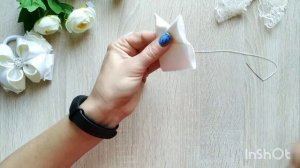 Школьные бантики ?МК? из репсовой и атласной ленты 4 см.