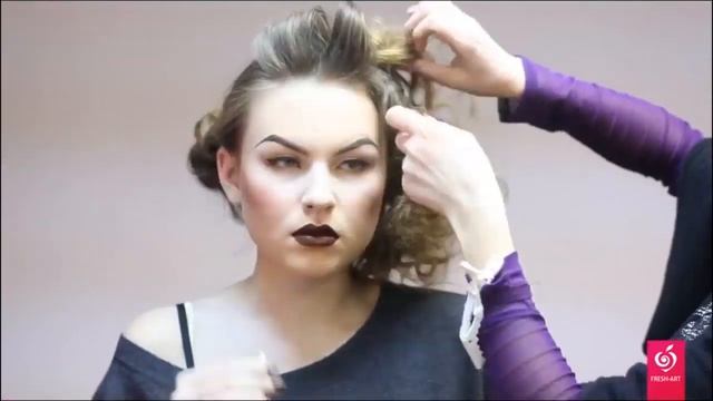 Fashion make-up. Процесс создания фэшин образа. смотреть онлайн