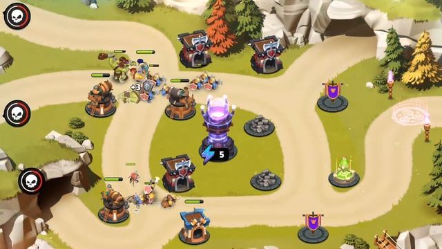 Castle Creeps TD Chapter 4-16 Walkthrough Guide - Cavern Clash смотреть онлайн