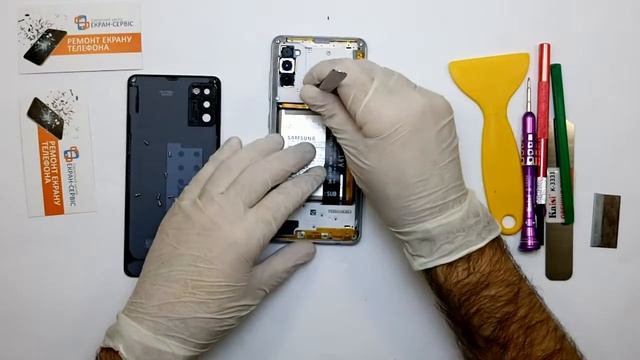 Замена батареи Samsung Galaxy a41 смотреть онлайн