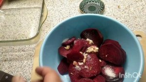 Свекла с чесноком в духовке.#свекла#закуски#свекласчесноком