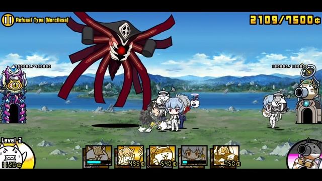 The Battle Cats _ The 10th Angel Strikes! All Stages - Kaworu Awakens