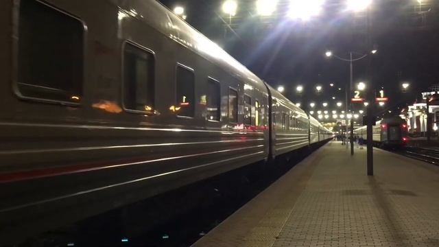 Поезд №502 Анапа — Киров отправляется с вокзала Саранска смотреть онлайн