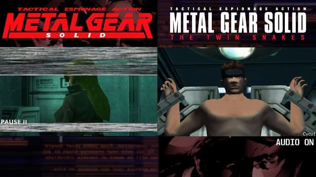 Metal Gear Solid vs MGS The Twin Snakes - All Cutscenes Comparison / Full Story смотреть онлайн