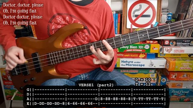 UFO - Doctor doctor 👨⚕️ (BASS TABS) [lyrics + PDF] смотреть онлайн
