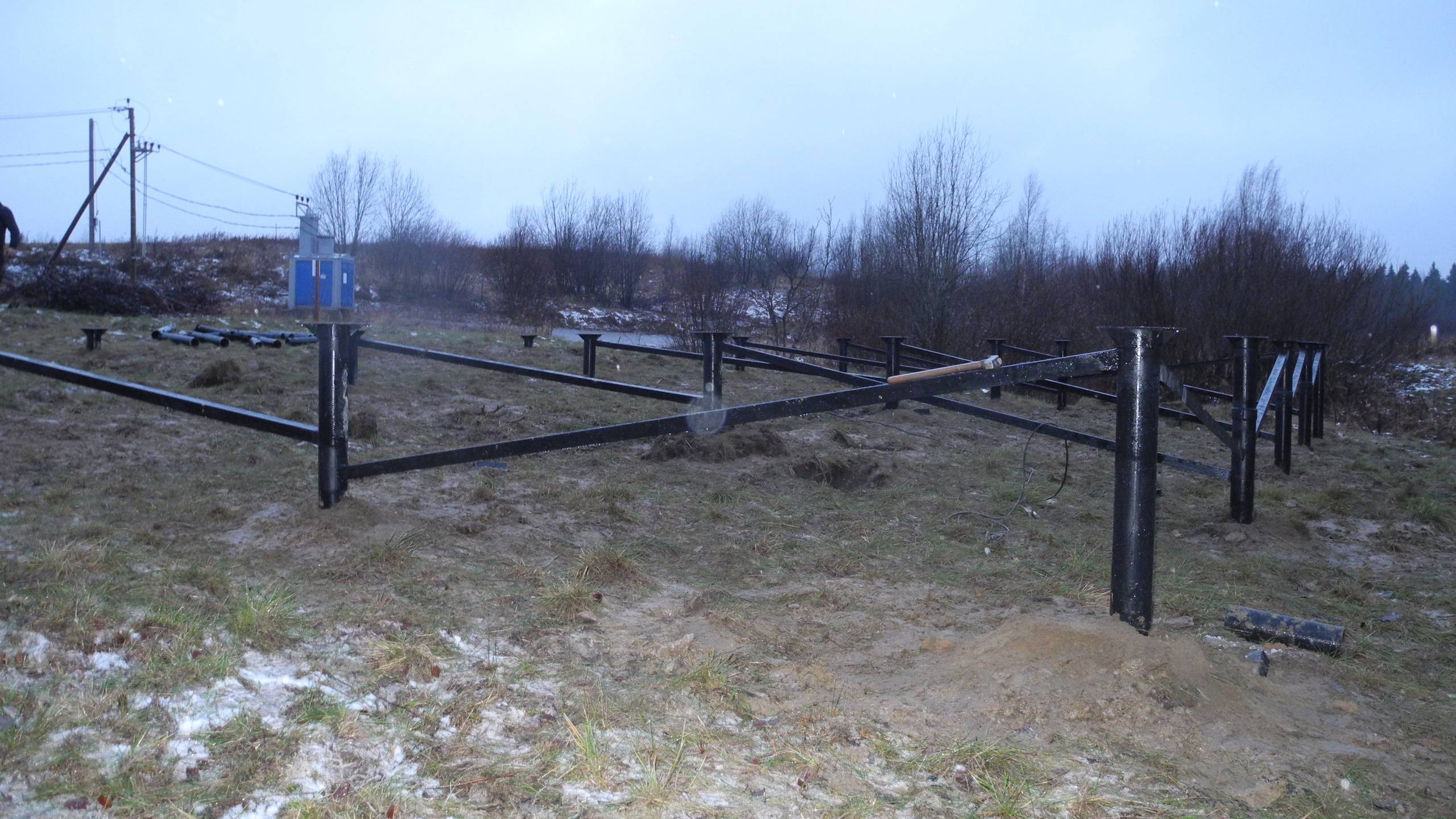 Монтаж винтовых свай. Проект из квартиры в свой каркасный дом. смотреть онлайн