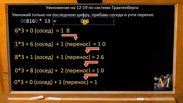 Умножение больших чисел в уме. Часть 2 смотреть онлайн