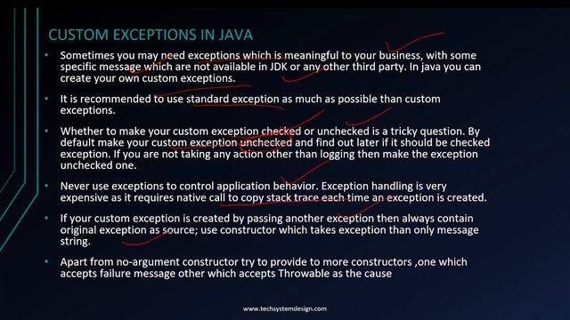 Custom Exceptions смотреть онлайн