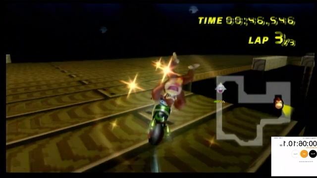Unlocking Funky Kong as fast as possible in Mariokart Wii смотреть онлайн