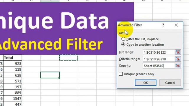 How to List Unique Values with Advanced Filter in Excel Explained смотреть онлайн