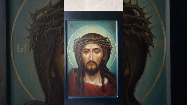 Икона Иисуса Христа "Спас в терновом венце" смотреть онлайн
