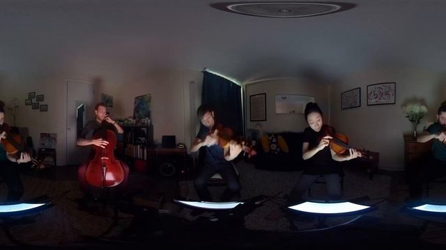 360° video | Béla Bartók's 4th String Quartet (excerpt) | Tesla Quartet | #ABartokJourney смотреть онлайн