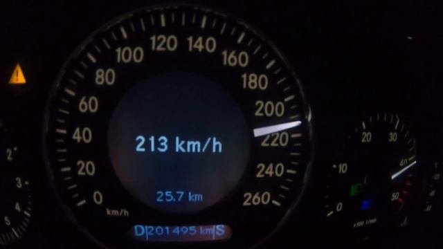 240 KM/H Top speed STOCK Mercedes Clk270 w209 смотреть онлайн