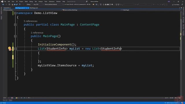 Xamarin Forms #26: ListView (Populating a List) смотреть онлайн