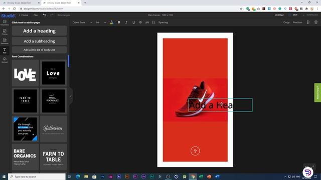 Create a stunning Instagram story for free with Designhill Studio смотреть онлайн