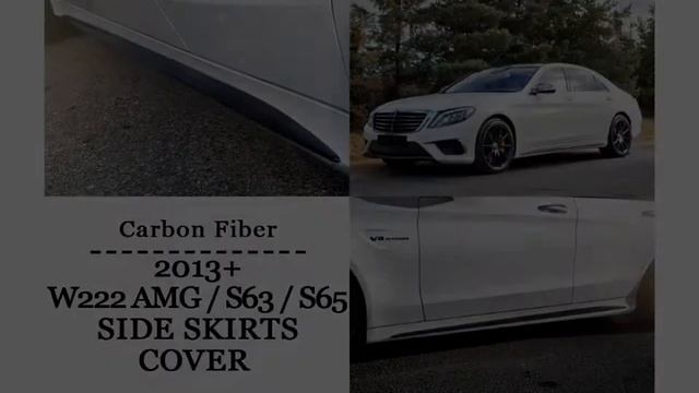 ExtremeSpoiler // MERCEDES BENZ W222 S63 FRONT LIP/TRUNK SPOILER/SIDE SKIRTS COVER