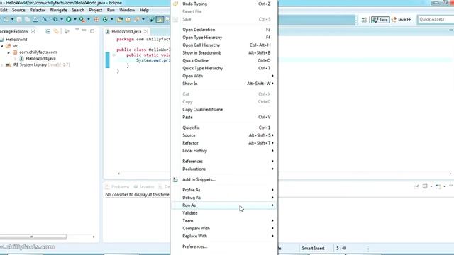 Java Simple Hello World Program in Eclipse-Simple Java Programs 01 смотреть онлайн