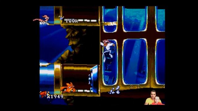 Червяк Джим - Вниз по трубам! Кавабанга! (Down the Tubes) смотреть онлайн