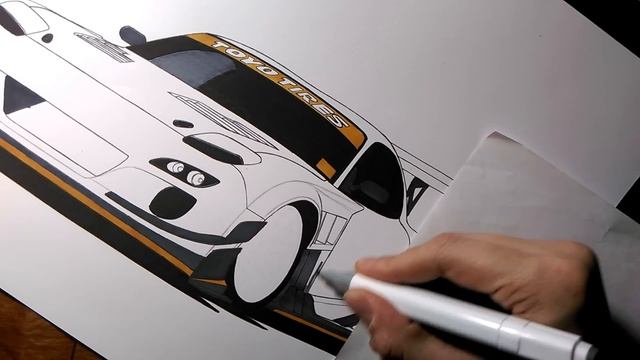 Stream #5 How To Draw Mazda RX-7 | Как нарисовать Мазда Rx-7 | Car Drawing Mazda RX-7 | Draw A Car