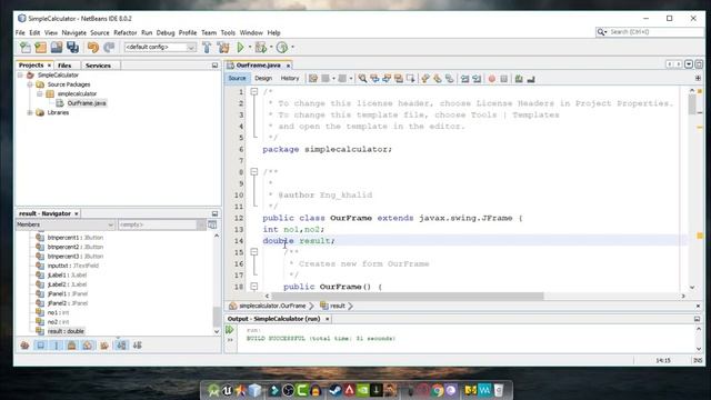 How to make simple modern design calculator by Java Swing(code step) смотреть онлайн