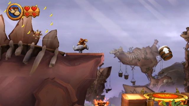 Donkey Kong Country Returns 100% Walkthrough Part 6 - World 6: Cliff (All KONG & Puzzle Pieces)