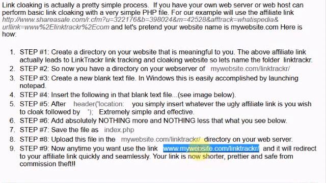 LINK CLOAKING PHP how to cloak affiilate links with simple php) смотреть онлайн