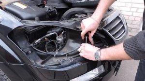 Как снять передний бампер на Ssang Yong Kyron.How to remove the front bumper to Ssangyong