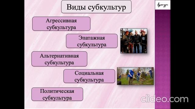 Тема 20. Субкультура и контркультура смотреть онлайн