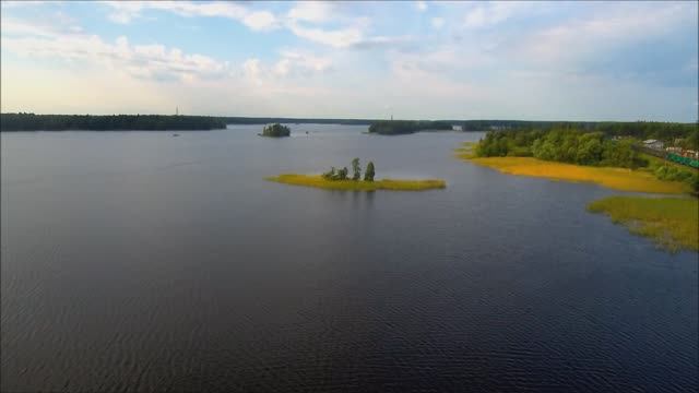 Приозерск. Причал. Квадрокоптер Mi Drone 4K