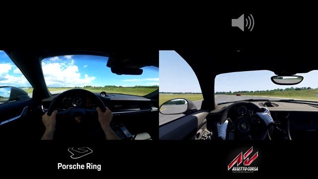 Assetto Corsa vs real life - Porsche 911 Turbo at Audru side by side comparison смотреть онлайн