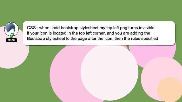 CSS : when i add bootstrap stylesheet my top left png turns invisible смотреть онлайн