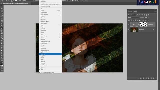 Light Beam Effects In Photoshop Malayalam Tutorial смотреть онлайн