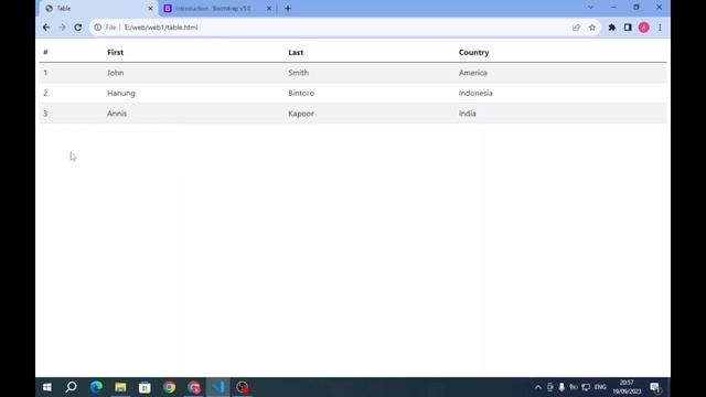 Web Programming - Bootstrap Table смотреть онлайн