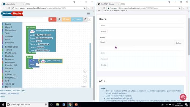 Arduino e Internet ¡SIN CÓDIGO! Proceso completo con mqtt y programación gráfica por bloques. смотреть онлайн