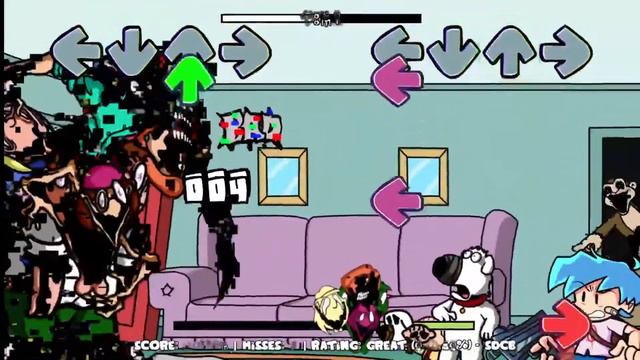 FNF мод Corrupted Family Guy ( Испорченные Гриффины ) все песни и боссы v4 смотреть онлайн