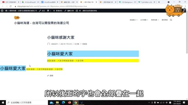 WordPress教學▶如何修改文字背景色✅使用CSS修改h1標題p文字顏色 смотреть онлайн