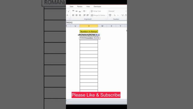 Numbers in Roman in Excel смотреть онлайн