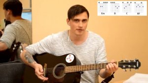 Песня ЖУКИ - БАТАРЕЙКА на Гитаре для Начинающих (3 Простых Способа)