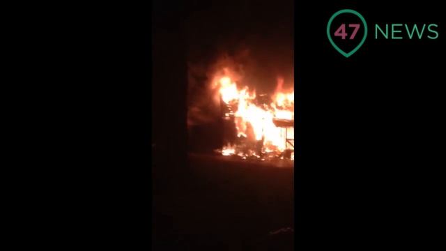 47news: 120-метровый пожар в Токсово