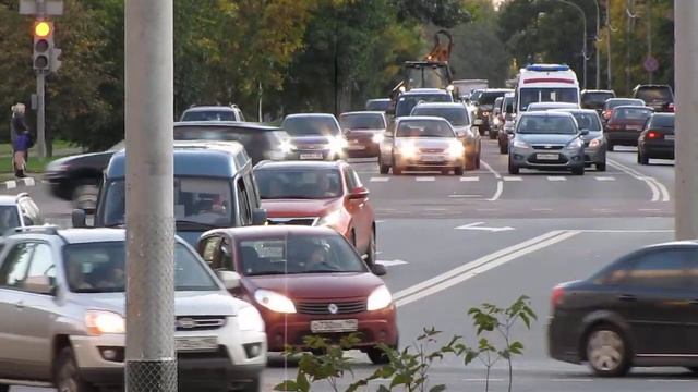 Автодорога. Автомобили. Развилка. Перекрёсток. Поворот