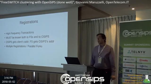 "FreeSWITCH clustering with OpenSIPS (done well)". Giovanni Maruzzelli, OpenTelecom.IT смотреть онлайн