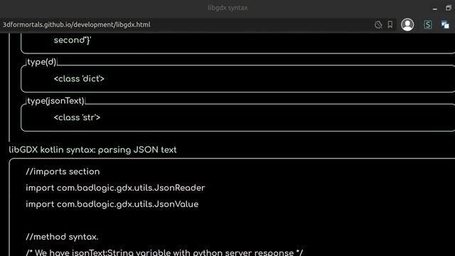 libGDX Kotlin client side: parsing JSON created on python3 server side [beginner tutorial] смотреть онлайн
