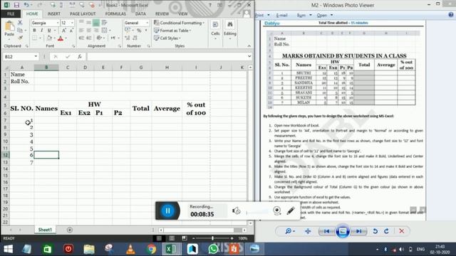 Dablyu Excel Practice Sheet Module 2 For SSC CGL Tier - 4 Helpful For Learning Excel From Basic смотреть онлайн