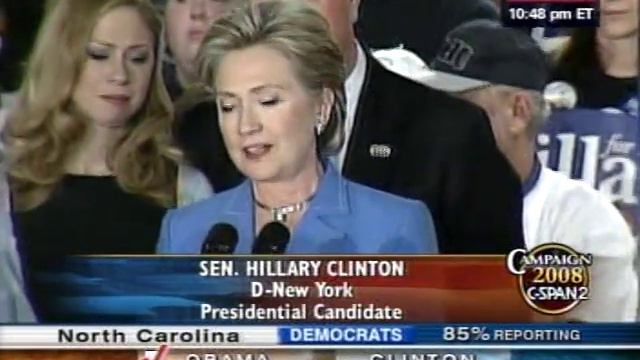Hillary Clinton Indiana Primary Speech 06 May 2008