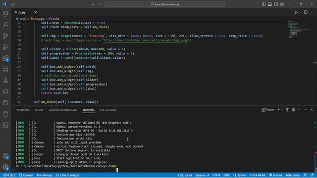 Introduction à Kivy | Creer des applications android avec python | #2 Les Widgets смотреть онлайн